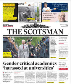 Images of newspaper front page